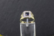 Saphir-Diamantring, Goldring