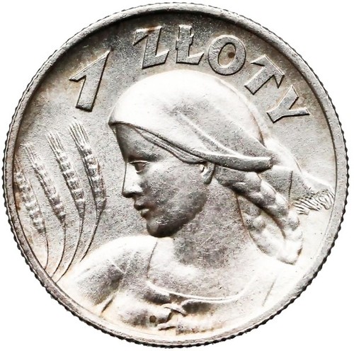 Polen zloty 1925 - frau, und