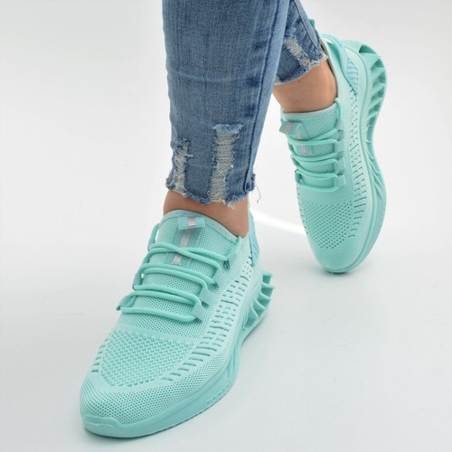 Damen schuhe sneaker - sneaker, türkis