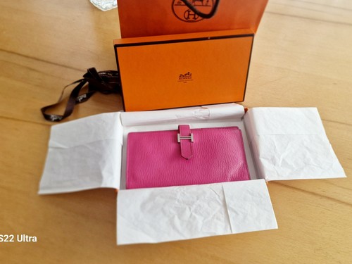 Hermès béarn wallet pink - wallet,