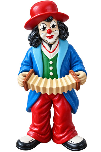Clown mit zieharmonika - mit,