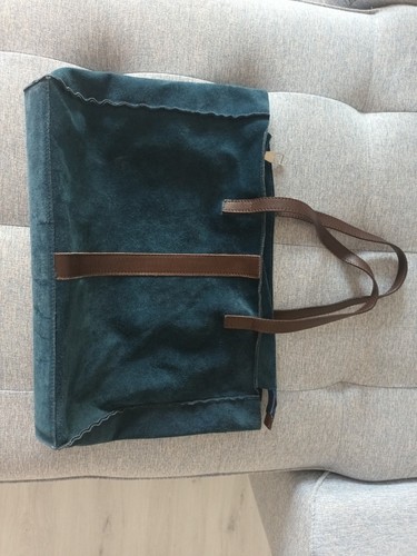 Ledershopper blau braun - blau/braun, laura