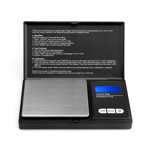 Digitale taschenwaage 200g - digitale,