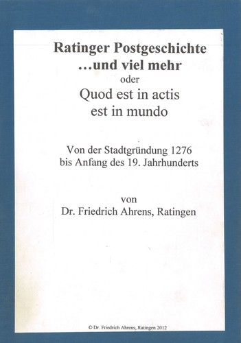 Friedrich ahrens ratinger - friedrich, ahrens: