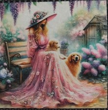 Bild mit seltenem Motiv- Frau