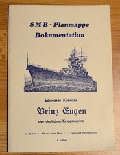 SMB Bauplan: Schwerer Kreuzer Prinz Eugen / 2 Tafeln 1:200 / Zustand May 1945