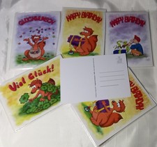 20 witzige Glückwunschkarten, 5×4 Karten, Postkarten - lustige Cartoons, Humor