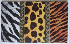 Deko HDF - Reisen Länder Afrika Zebra Fell Tiger Gepard Safari