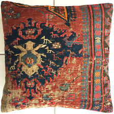 Kelim Kissen Antik Retro Daghestan Handgewebt Sumach Antique Caucasus Pillow Red