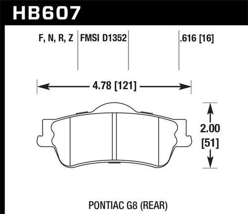 Hawk performance hb607b - hawk,
