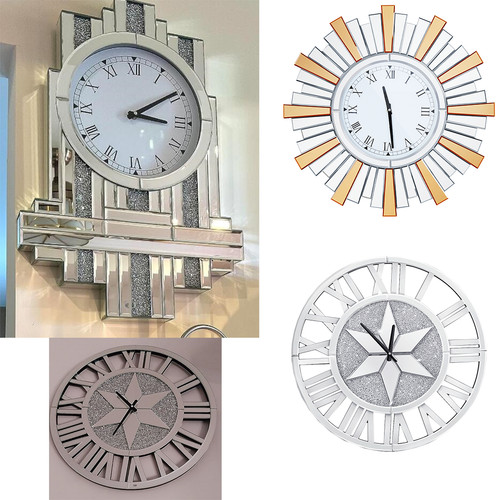 Xxl wanduhr verspiegelt - wanduhr,