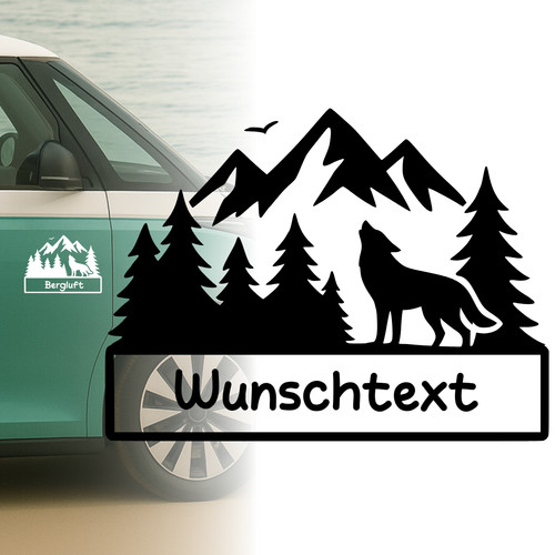 Auto aufkleber berge - auto,