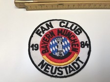 FCB FC Bayern München Aufnäher Patch #6 Fußball Fanclub Neustadt (kein Trikot)