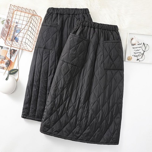 Damen midi stepprock mit - damen,