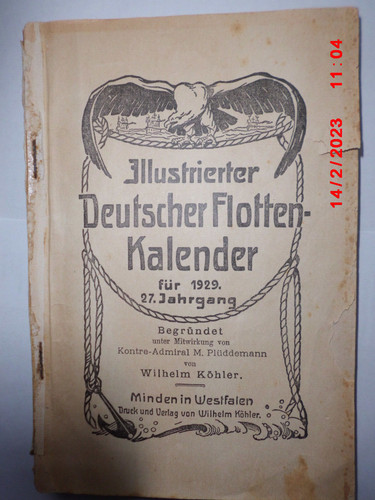 Köhlers flottenkalender 1929 - flottenkalender,