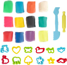 26 Stück Knete Zubehör Ab 2 Jahre, Play Doh, Playdoh, Knetwerkzeug, Schule 1. Kl