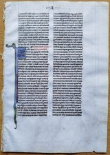 Original Manuskript Blatt