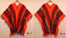 Indio Indianer Poncho orange
