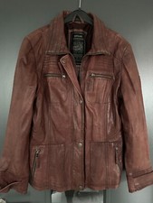 NORTHLAND PROFESSIONAL, dunkelrote Lederjacke, used Look, wie NEU, Gr. 42