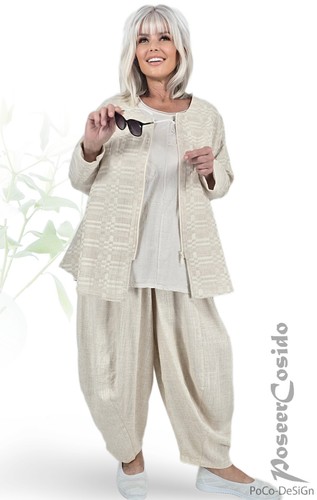 Lagenlook leinen tunika - lagenlook,