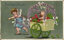 Präge Ak Glückwunsch