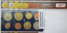 Euromünzen Erstausgabe der offiziellen Kursmünzen Finnland Echtheitszertifikat
