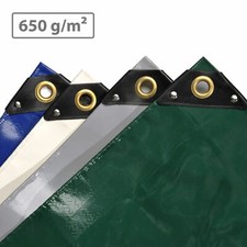 NEMAXX Premium Abdeckplane mit Ösen - extra stark - 650 g/m² PVC LKW Plane