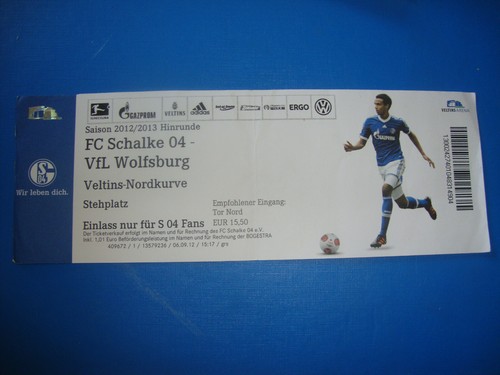Ticket schalke 04 vfl - 12/13,