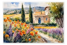 Poster Landschaft in der Provence - Mango Art