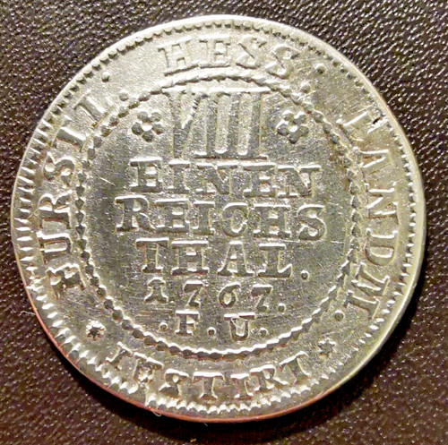 Hessen kassel taler 1767 - 1/8,