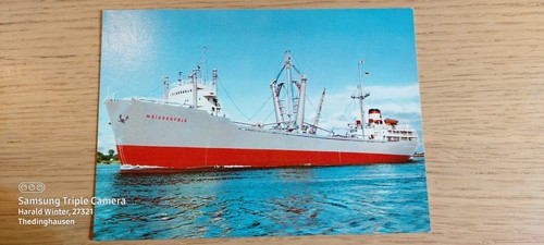 Postkarte frachtschiff - postkarte,