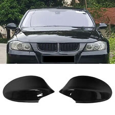 2X Glanz Schwarz Spiegelkappen