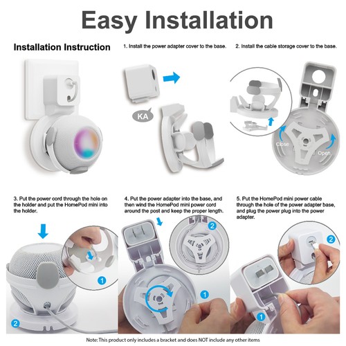 Wandmontierter smart speaker - wandmontierter,