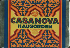 CASANOVA HAUSORDEN - 25 ZIGARETTEN - ALTE BLECHDOSE - 001