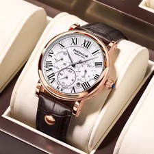 Herren Uhr Leder Armband