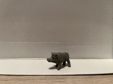 Schleich 10073 Wildschwein Mini Grau Schwarze Augen / Weich