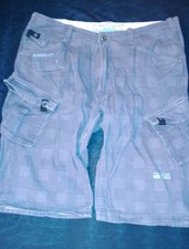 Cargo shorts kariert grau - shorts,