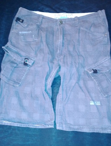 Cargo shorts kariert grau - cargo,