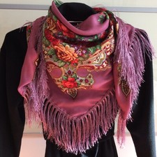 Ostern Geschenk Ukrainischer Russischer Tuch Pavlovo Stil 110x110cm M7