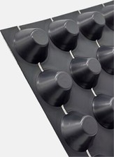 Noppenbahn mit Vlies Gründach