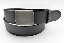 Jeansgürtel Militärkoppel stufenlos verstellbar 100 % Leder Gürtel 4 cm breit 4