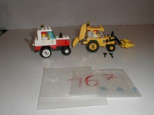 Lego, 2 kleine Baustellen Fahrzeuge, Figuren , Zubehör, siehe Fotos ,  (L167