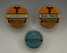 Konvolut 3 x APOTHEKEN BLECHDOSEN um 1910-1930