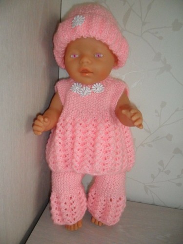 Handgestrickte puppenkleidung - handgestrickte,