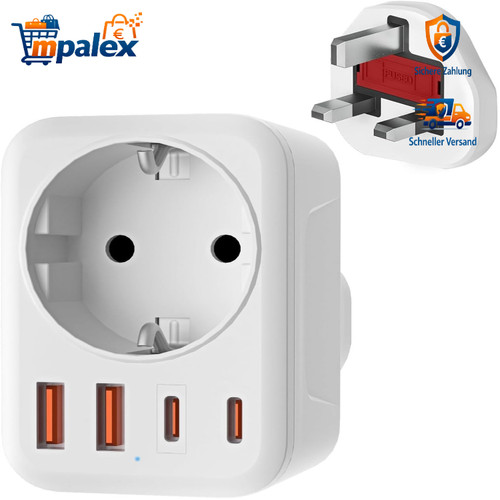 Reiseadapter stecker typ g - uk,