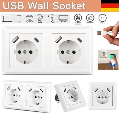 Steckdose mit usb - steckdose, usb-a
