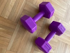 dumbbell set 2 kg each purple