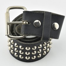 Vintage 70er 80er Nieten Leder Gürtel Punk Rock Rocker Biker Heavy Metal Duty 36"