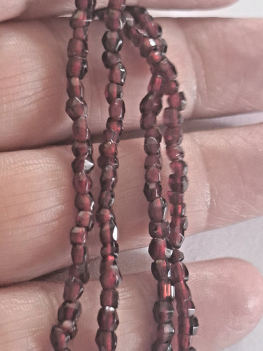 Vintage halskette weinrote - vintage,