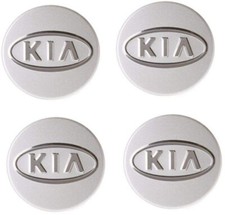 4x 58mm KIA Nabendeckel Felgendeckel Nabenkappen Grau XW0609-8